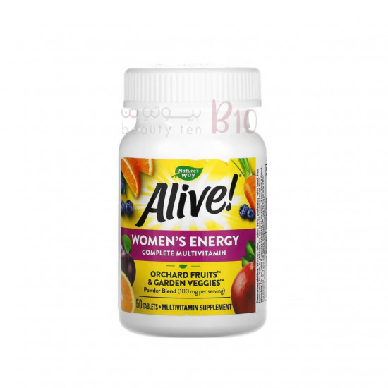 فيتامينات متعددة كاملة معززة للطاقة للنساء من ناتشرز واي 50 قرصًا فيتامينات متعددة كاملة معززة للطاقة للنساء من ناتشرز واي 50 قرصًا