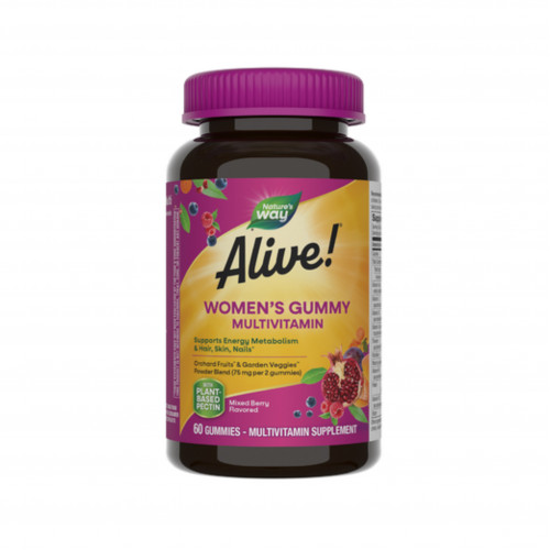 علكات غنية بالفيتامينات المتعددة الكاملة للنساء، نكهة التوت المختلطة، 60 علكة