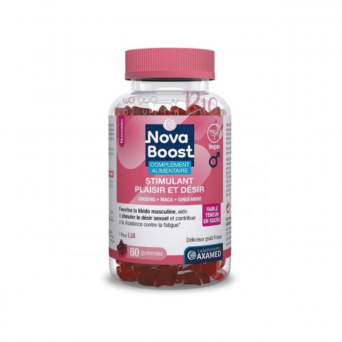 مكمل غذائي على شكل حلوى منخفضة السكر تحفز المتعه الجنسية لدى الرجل من نوفا بوست 60 قطعة