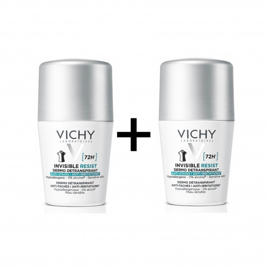 مزيل العرق غير المرئي لمدة 72 ساعة من فيشي 1+1 مجانا 50 مل مزيل العرق غير المرئي لمدة 72 ساعة من فيشي 1+1 مجانا 50 مل