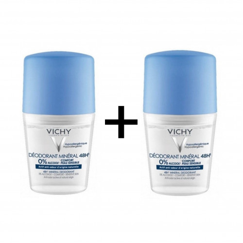 عرض مزيل عرق 48 ساعة بالمعادن من فيشي 1+ 1 مجانا 50مل