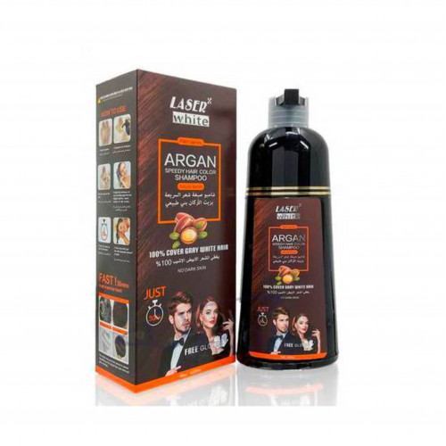 شامبو صبغة شعر بني طبيعي من ليزر وايت 420مل شامبو صبغة شعر بني طبيعي من ليزر وايت 420مل