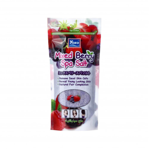 مقشر ملح الحليب بالتوت من يوكو - 300جرام مقشر ملح الحليب بالتوت من يوكو - 300جرام