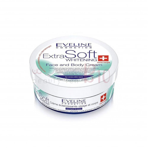 اكسترا سوفت كريم التفتيح للوجه والجسم فائق النعومة من ايفيلين -200مل اكسترا سوفت كريم التفتيح للوجه والجسم فائق النعومة من ايفيلين -200مل
