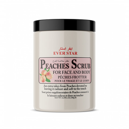 مقشر الجسم بالخوخ ابيض من ايفر ستار -500جم