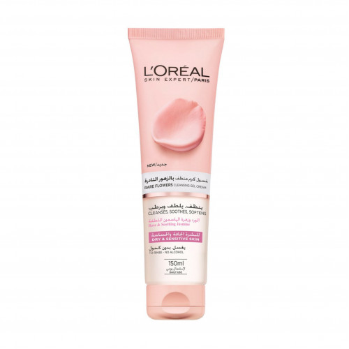 جل كريم منظف للبشرة بالزهور النادرة من لوريال باريس 150 مل جل كريم منظف للبشرة بالزهور النادرة من لوريال باريس 150 مل
