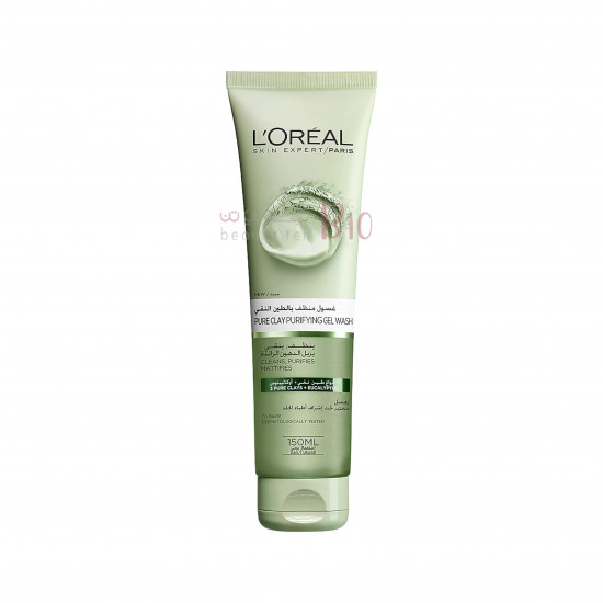 غسول منظف بالطين النقي من لوريال - 150مل غسول منظف بالطين النقي من لوريال - 150مل