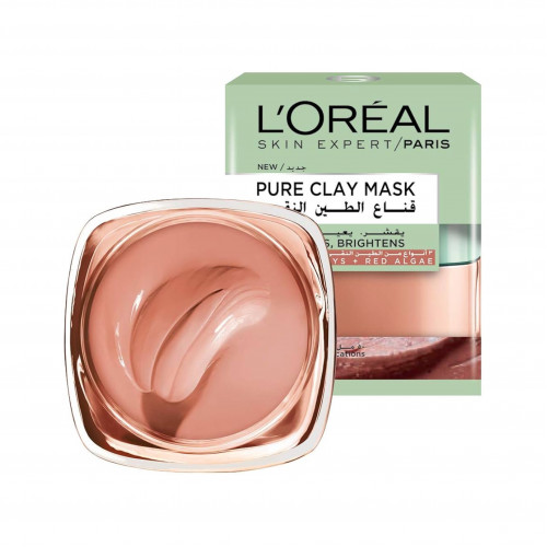 قناع الطين النقي مع الطحالب الحمراء من لوريال - 50 مل قناع الطين النقي مع الطحالب الحمراء من لوريال - 50 مل