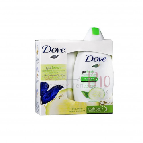 دوف سائل استحمام انتعاش الخيار 250 مل مع ليفة دوف سائل استحمام انتعاش الخيار 250 مل مع ليفة