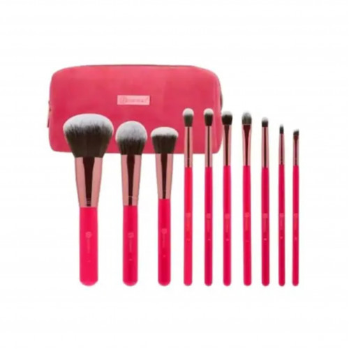مجموعة فرش مكياج بومبيشل بيوتي مع حافظة من بي اتش - 10فرشاة مجموعة فرش مكياج بومبيشل بيوتي مع حافظة من بي اتش - 10فرشاة
