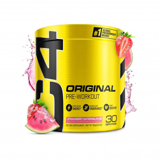 سيلوكور C4 أصلي ، لما قبل التمارين ، بنكهة الفراولة والبطيخ (165 جم) سيلوكور C4 أصلي ، لما قبل التمارين ، بنكهة الفراولة والبطيخ (165 جم)