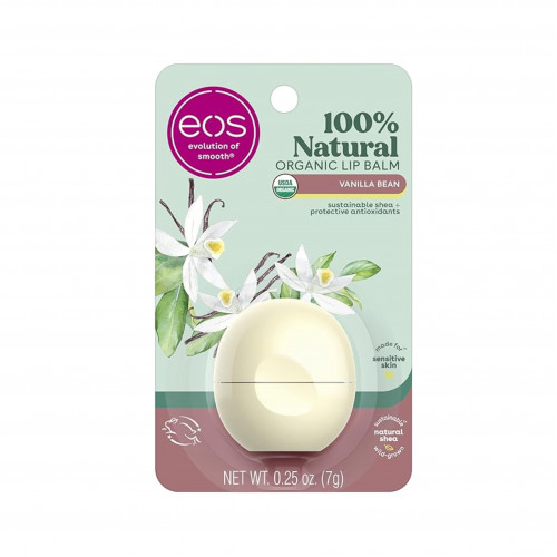 بلسم الشفاه العضوي بالفانيلا من إي أو إس بلسم الشفاه العضوي بالفانيلا من إي أو إس