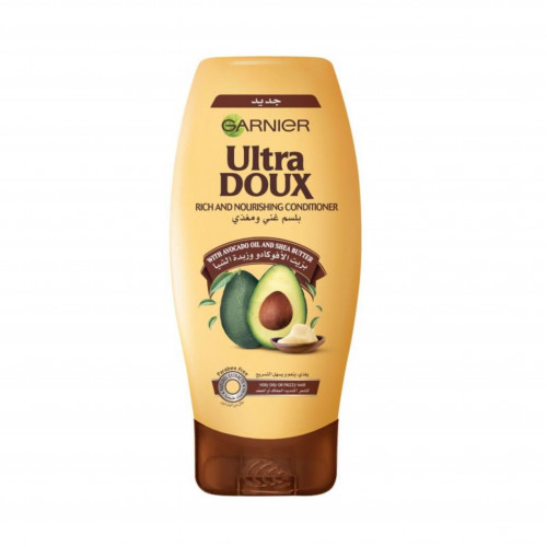 جارنييه الترا دو بلسم مغذي للشعر بزيت الأفوكادو وزبدة الشيا - 400 مل جارنييه الترا دو بلسم مغذي للشعر بزيت الأفوكادو وزبدة الشيا - 400 مل