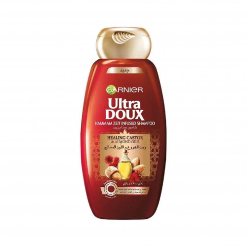 جارنييه الترا دو شامبو مقوي للشعر، بزيوت الخروع و اللّوز - 600مل جارنييه الترا دو شامبو مقوي للشعر، بزيوت الخروع و اللّوز - 600مل