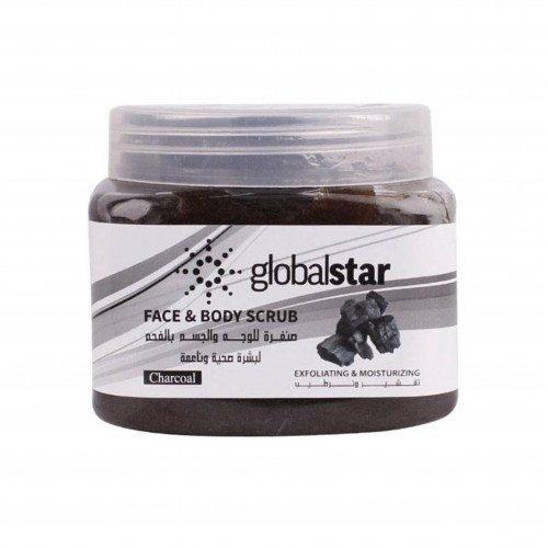 جلوبال ستار صنفرة الفحم للوجه والجسم 500 مل جلوبال ستار صنفرة الفحم للوجه والجسم 500 مل