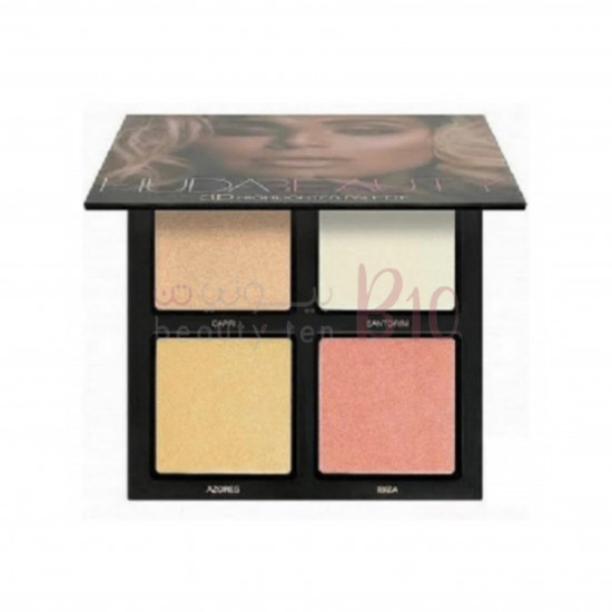 مجموعة إضاءة هايلايتر ثلاثي الأبعاد من هدى بيوتي - وردي مجموعة إضاءة هايلايتر ثلاثي الأبعاد من هدى بيوتي - وردي