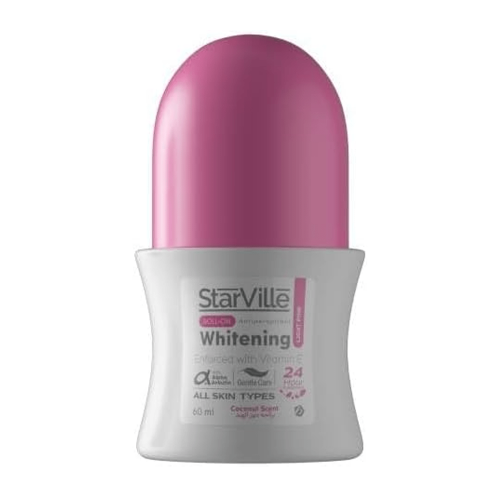 ستارفيل مضاد للتعرق رول اون لتفتيح البشرة برائحة جوزالهند - 60مل ستارفيل مضاد للتعرق رول اون لتفتيح البشرة برائحة جوزالهند - 60مل