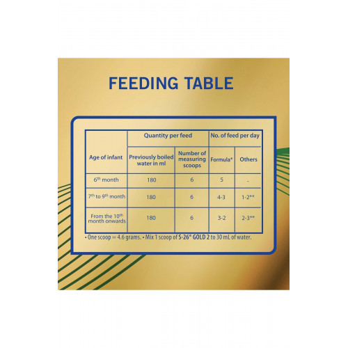 حليب الأطفال الذهبي 2 لمرحلة s-26 للأطفال 800جم