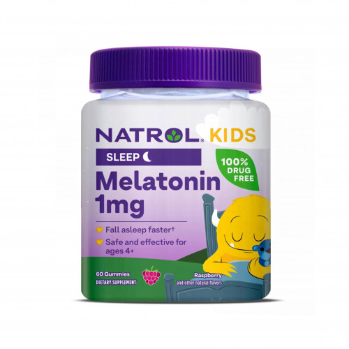 ميلاتونين للأطفال لعمر 4 سنوات وما فوق بنكهة التوت60 علكة من ناترول ميلاتونين للأطفال لعمر 4 سنوات وما فوق بنكهة التوت60 علكة من ناترول