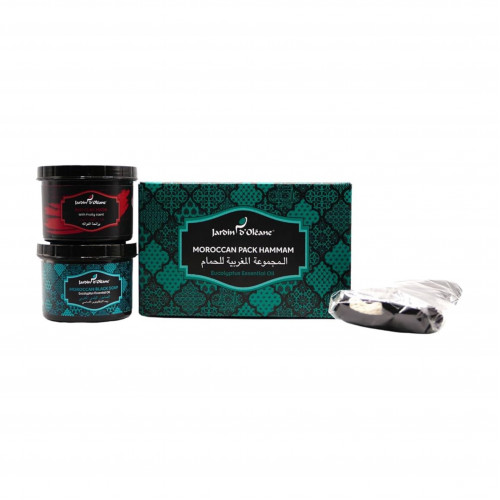 مجموعة الحمام المغربي بزيت الاوكالبتوس الاساسي من جاردن اوليان