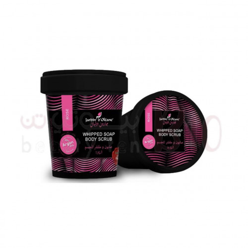 صابون ومقشر للجسم بالورد من جاردن اوليان 500 جرام