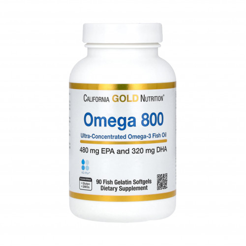 أوميجا 800 زيت السمك أوميجا 3 فائق التركيز، شكل ثلاثي الجليسريد kd-pur، 1000 مجم، 90 كبسولة هلامية جيلاتينية سمكية
