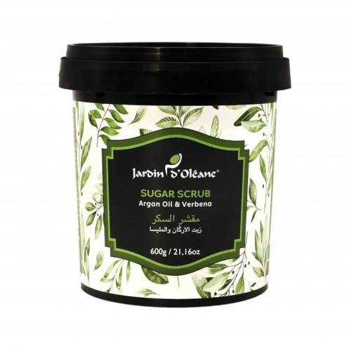 مقشر السكر زيت الارغان والمليسا من جاردن اوليان - 600 جم  مقشر السكر زيت الارغان والمليسا من جاردن اوليان - 600 جم
