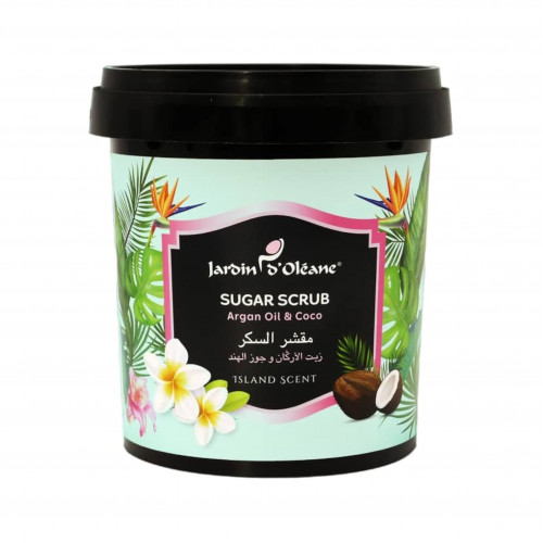 مقشر السكر بزيت الأركان و زيت جوز الهند من جاردن اوليان - ٦٠٠جرام مقشر السكر بزيت الأركان و زيت جوز الهند من جاردن اوليان - ٦٠٠جرام