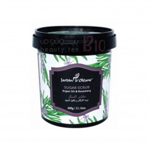 مقشر السكر زيت الارقان واكليل الجبل من جاردن اوليان - 600 جرام مقشر السكر زيت الارقان واكليل الجبل من جاردن اوليان - 600 جرام