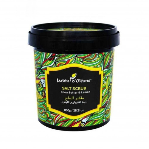 مقشر الملح بزبدة الشيا و الليمون من جاردن اوليان - 800غ مقشر الملح بزبدة الشيا و الليمون من جاردن اوليان - 800غ