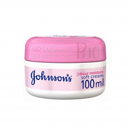 كريم للجسم ترطيب 24 ساعة ناعم من جونسون عبوة 100مل كريم للجسم ترطيب 24 ساعة ناعم من جونسون عبوة 100مل