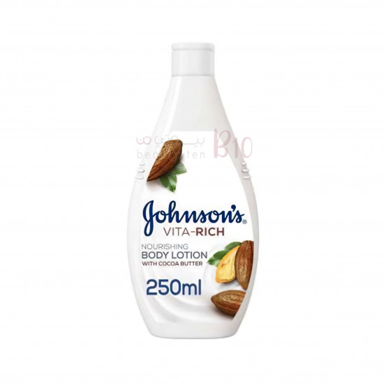جونسون لوشن للجسم Vita-Rich مع زبدة الكاكاو 250 مل جونسون لوشن للجسم Vita-Rich مع زبدة الكاكاو 250 مل