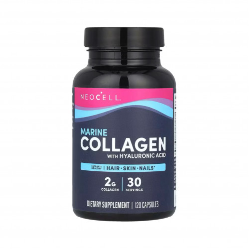 نيوسيل كولاجين بحري مع حمض الهيالورونيك 120 كبسولة