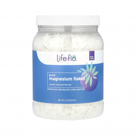 رقائق المغنيسيوم النقي محلول كلوريد المغنيسيوم من لايف فلو - 44 أوقية رقائق المغنيسيوم النقي محلول كلوريد المغنيسيوم من لايف فلو - 44 أوقية
