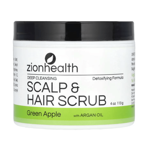 زيون هيلث مقشر للشعر وفروة الرأس للتنظيف العميق بزيت الأرجان والتفاح الأخضر - 113جم زيون هيلث مقشر للشعر وفروة الرأس للتنظيف العميق بزيت الأرجان والتفاح الأخضر - 113جم