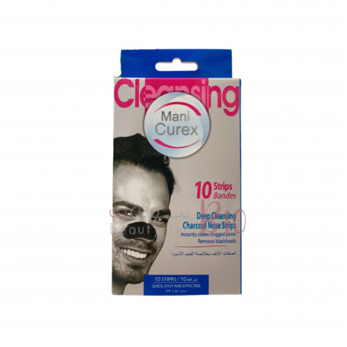 ماني كوريكس لصقات لتنظيف العميق وإزالة الروؤس السوداء بخلاصة الفحم - 10 لصقات ماني كوريكس لصقات لتنظيف العميق وإزالة الروؤس السوداء بخلاصة الفحم - 10 لصقات