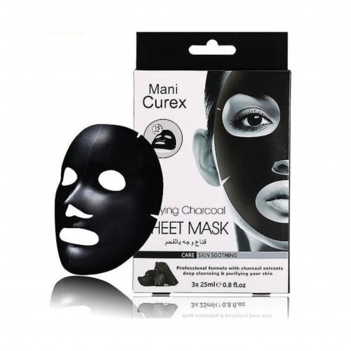 ماني كوريكس قناع للوجه بالفحم - 3×25مل ماني كوريكس قناع للوجه بالفحم - 3×25مل
