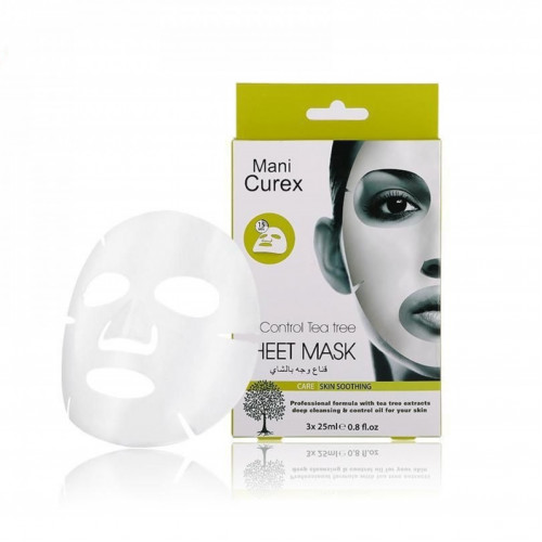 قناع للوجه بالشاي للتحكم بالزيوت ماني كوريكس - 3×25مل قناع للوجه بالشاي للتحكم بالزيوت ماني كوريكس - 3×25مل