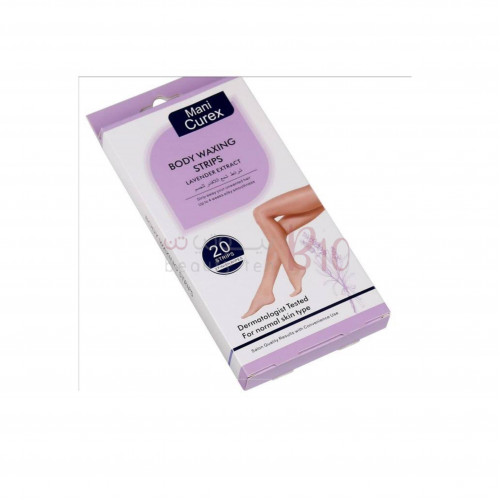 ماني كوريكس شرائح شمع لإزالة الشعر بخلاصة الافندر - 20شريحة