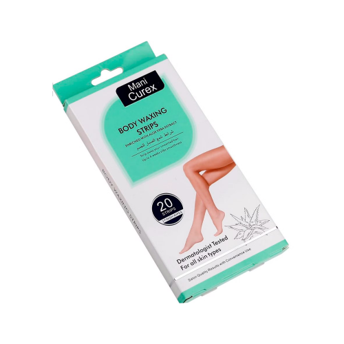 ماني كوريكس شرائح شمع لإزالة الشعر بخلاصة الصبار - 20شريحة