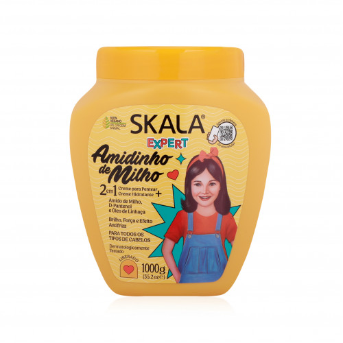 كريم علاج الشعر للأطفال 2 في 1 من إكسبيرت بنشا الذرة من سكالا 1000جم