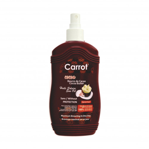 بخاخ زيت تسمير البشرة كاروت صن بزبدة الكاكاو - 200 مل بخاخ زيت تسمير البشرة كاروت صن بزبدة الكاكاو - 200 مل