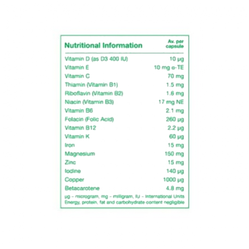فيتابيوتكس بريجناكير، فيتامينات ومعادن متعددة متقدمة - 30 كبسولة فيتابيوتكس بريجناكير، فيتامينات ومعادن متعددة متقدمة - 30 كبسولة