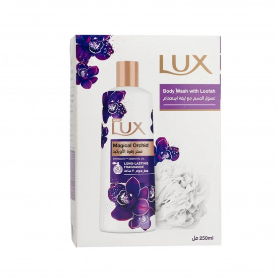 غسول الجسم الأوركيد السحري لوكس مع اللوفة 250 مل غسول الجسم الأوركيد السحري لوكس مع اللوفة 250 مل