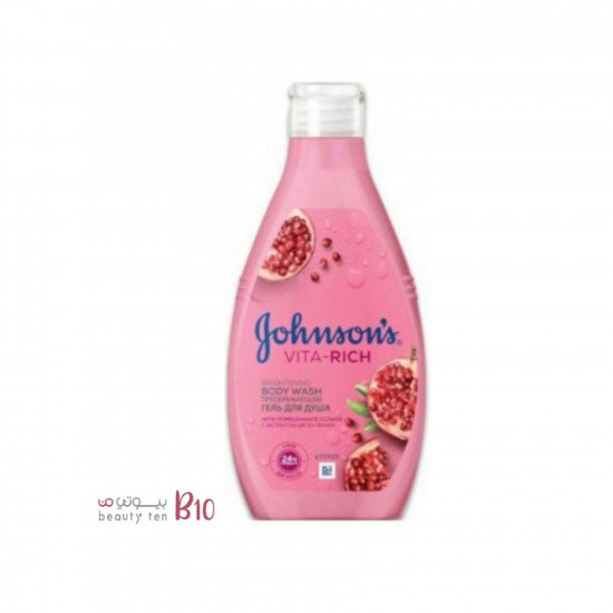 صابون سائل للاستحمام مع خلاصة زهر الرمان من جونسون - 400 مل صابون سائل للاستحمام مع خلاصة زهر الرمان من جونسون - 400 مل