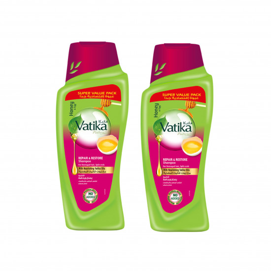 شامبو يصلح ويحافظ على الشعر بالعسل والبيض من فاتيكا - 1+1-400مل شامبو يصلح ويحافظ على الشعر بالعسل والبيض من فاتيكا - 1+1-400مل