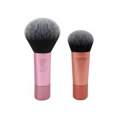 فرشاة صغيرة لكريم الأساس + مجموعة أحمر الخدود - فرشتان من ريل تكنيك فرشاة صغيرة لكريم الأساس + مجموعة أحمر الخدود - فرشتان من ريل تكنيك