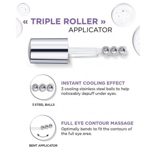 سيروم العيون 1.5٪ حمض الهيالورونيك نقي ، 1٪ كافيين من لوريال 20مل سيروم العيون 1.5٪ حمض الهيالورونيك نقي ، 1٪ كافيين من لوريال 20مل