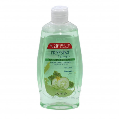غسول تنظيف الوجه العميق بالخيار من نورسينا 270مل غسول تنظيف الوجه العميق بالخيار من نورسينا 270مل
