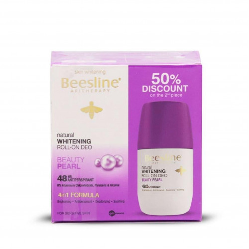 مزيل عرق رول أون من بيزلين لتفتيح البشرة طبيعيًا برائحة اللؤلؤة الجميلة 2 حبة -50 مل مزيل عرق رول أون من بيزلين لتفتيح البشرة طبيعيًا برائحة اللؤلؤة الجميلة 2 حبة -50 مل